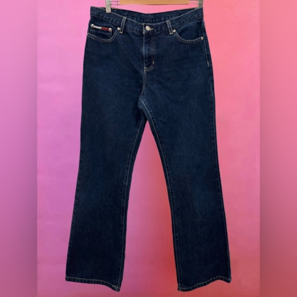 Vintage 90s Y2K Tommy Hilfiger Preppy Model-Off-Duty Bootcut Flare Jeans - 30”